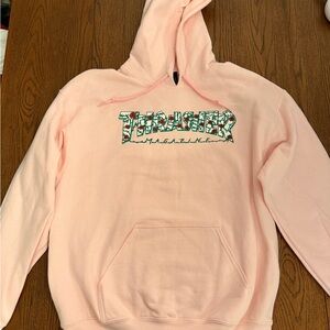 Thrasher Light Pink Hoodie